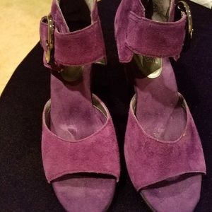 Aerosoles Purple Suede Shoes